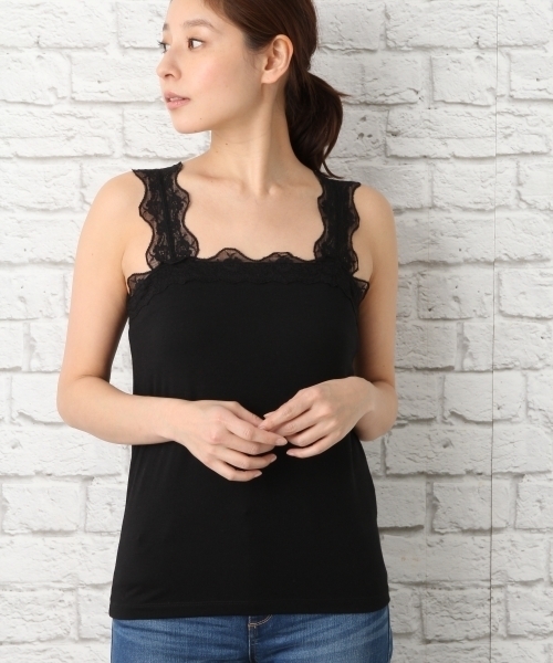 LEPSIM（レプシィム）の「ワイドレースタンク 748690（タンクトップ・レディース・オフホワイト/トップグレー/ブラック・LARGE/MEDIUM）」の3枚目の写真