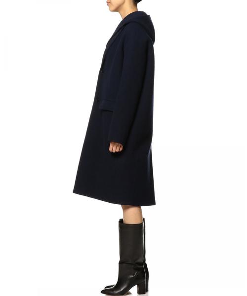 ASTRAET（アストラット）の「ASTRAET（アストラット）リバー テーラード フーデッドコート（その他アウター・レディース・ネイビー/ベージュ・1/0）」の4枚目の写真