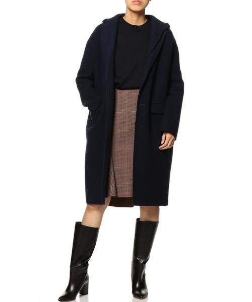 ASTRAET（アストラット）の「ASTRAET（アストラット）リバー テーラード フーデッドコート（その他アウター・レディース・ネイビー/ベージュ・1/0）」の10枚目の写真