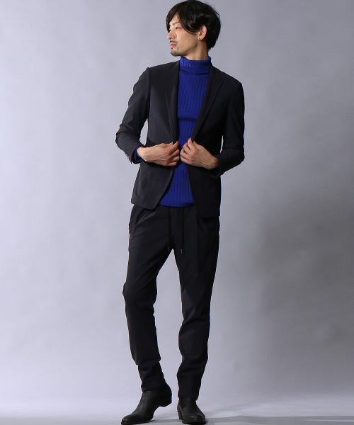 5351 POUR LES HOMMES（ゴーサンゴーイチプールオム）の「【定番/新色】ホールガーメンタートルネックニット（ニット/セーター・メンズ・ホワイト/レッド/ブルー/ホワイト×ブラック/ブラック・44/46/48）」の7枚目の写真