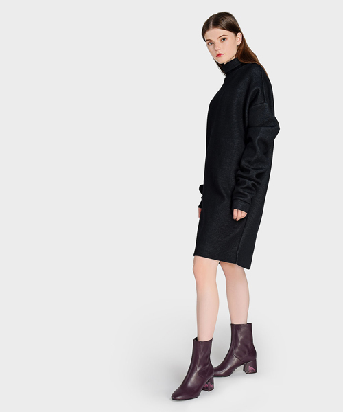 CHARLES & KEITH（チャールズ & キース）の「ルーサイトヒールカフブーツ / LUCITE HEEL CALF BOOTS（ブーツ・レディース・ブラック/グレー/パープル・22.5cm/23.5cm/23cm/24.5cm/25cm）」の20枚目の写真