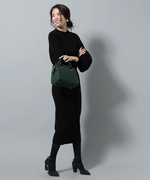 Andemiu（アンデミュウ）の「【ブラウンWEB限定】ベルトツキボトルネックワンピース（ワンピース・レディース・ブラック/グレー/その他/ピンク・FREE）」の17枚目の写真