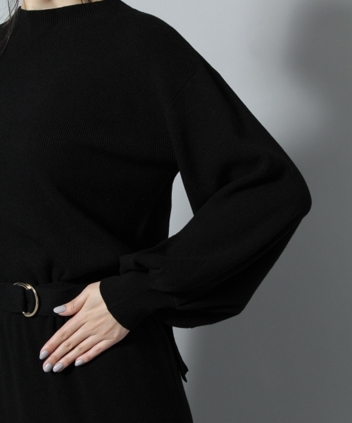 Andemiu（アンデミュウ）の「【ブラウンWEB限定】ベルトツキボトルネックワンピース（ワンピース・レディース・ブラック/グレー/その他/ピンク・FREE）」の13枚目の写真