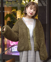 w closet | ボア×リップストップリバーシブルブルゾン(ブルゾン)