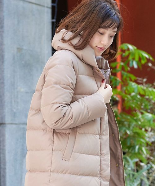 le.coeur blanc（ルクールブラン）の「ショールカラーロングダウン