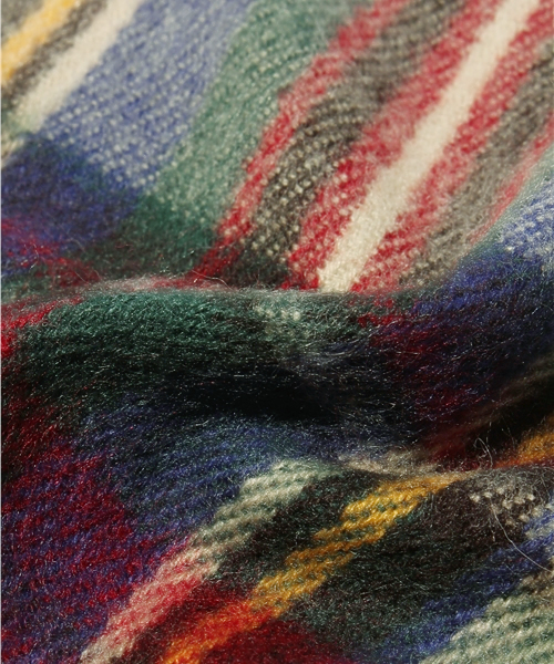 WEGO（ウィゴー）の「カラーチェックストール（ストール/ショール・レディース・ベージュ/ブルー/サックスブルー/イエロー/レッド・FREE）」の7枚目の写真