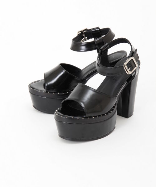 ENVYM（アンビー）の「ＤＥＥＰ ＨＥＥＬ ＳＡＮＤＡＬ                      （スニーカー・レディース・ブラック/オレンジ・24.5cm/22.5cm/23.5cm/23.5㎝）」の2枚目の写真