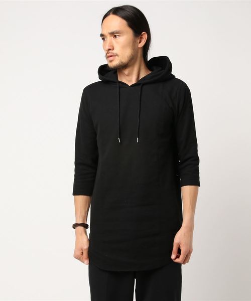 セール メンズ7分袖ワッフルロング丈プルオーバーパーカー パーカー Minority マイノリティ のファッション通販 Zozotown