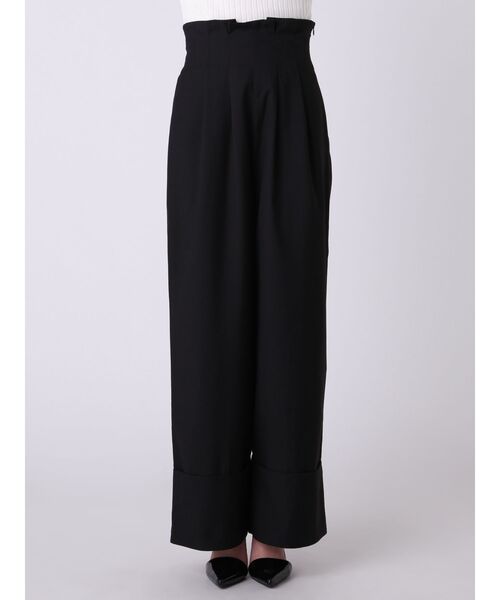 EMODA（エモダ）の「ハイウエストフリルパンツ（その他パンツ・レディース・オレンジ/ブラック/その他・MEDIUM/SMALL）」の4枚目の写真