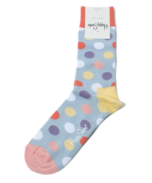 Happy Socks（ハッピーソックス）の「ドット（ソックス/靴下・メンズ・グリーン系その他/ブルー系その他/ピンク/イエロー/ネイビー・FREE）」の4枚目の写真