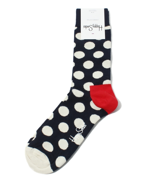 Happy Socks（ハッピーソックス）の「ドット（ソックス/靴下・メンズ・グリーン系その他/ブルー系その他/ピンク/イエロー/ネイビー・FREE）」の3枚目の写真