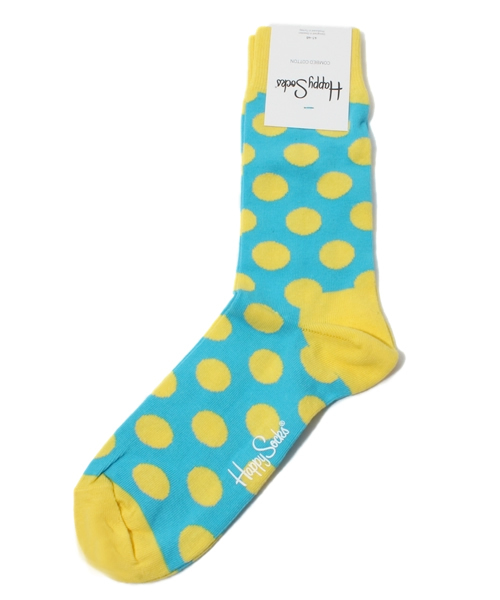 Happy Socks（ハッピーソックス）の「ドット（ソックス/靴下・メンズ・グリーン系その他/ブルー系その他/ピンク/イエロー/ネイビー・FREE）」の5枚目の写真