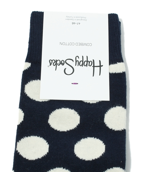 Happy Socks（ハッピーソックス）の「ドット（ソックス/靴下・メンズ・グリーン系その他/ブルー系その他/ピンク/イエロー/ネイビー・FREE）」の6枚目の写真
