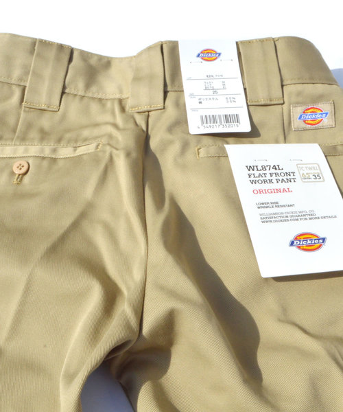 Dickies（ディッキーズ）の「Dickies/ディッキーズ ローライズワークパンツ（チノパンツ・レディース・ベージュ/グレー/ブラック・26inch/25inch/27inch/28inch/29inch）」の12枚目の写真