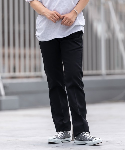 Dickies（ディッキーズ）の「Dickies/ディッキーズ ローライズワークパンツ（チノパンツ・レディース・ベージュ/グレー/ブラック・26inch/25inch/27inch/28inch/29inch）」の2枚目の写真