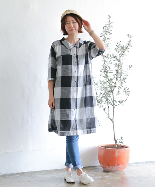 LBC（エルビーシー）の「コットンスラブ3WAYワンピース（ワンピース・レディース・ブラック/ネイビー/その他35・M/L）」の2枚目の写真