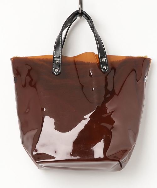 Legato Largo（レガートラルゴ）の「【Legato Largo】レガートラルゴ クリア／ファートートバッグ（トートバッグ・レディース・ホワイト/ブラウン・FREE）」の2枚目の写真