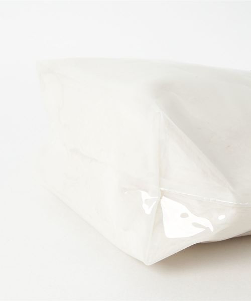 Legato Largo（レガートラルゴ）の「【Legato Largo】レガートラルゴ クリア／ファートートバッグ（トートバッグ・レディース・ホワイト/ブラウン・FREE）」の4枚目の写真