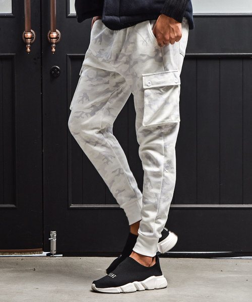 JOKER（ジョーカー）の「ＴＣスウェットサルエルP（スウェットパンツ・メンズ・ブラウン系その他/チェック/ブラック系その他2/ブラック/ブラウン/カーキ/ブラック系その他/ブルー系その他/チャコール/ネイビー/レッド/ホワイト系その他/杢グレー/グレー系その他・S/XL/L/M）」の2枚目の写真