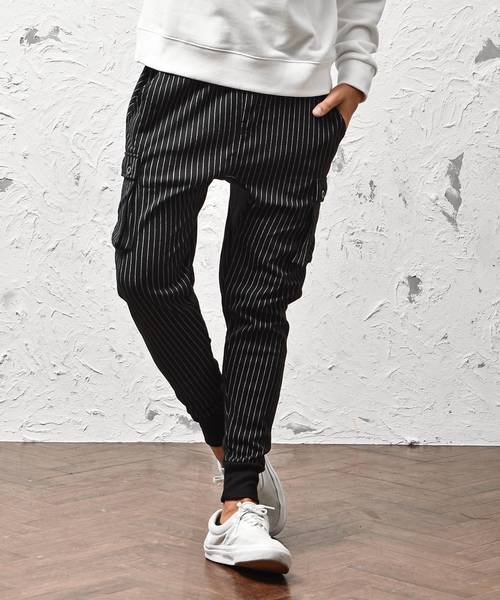 JOKER（ジョーカー）の「ＴＣスウェットサルエルP（スウェットパンツ・メンズ・ブラウン系その他/チェック/ブラック系その他2/ブラック/ブラウン/カーキ/ブラック系その他/ブルー系その他/チャコール/ネイビー/レッド/ホワイト系その他/杢グレー/グレー系その他・S/XL/L/M）」の4枚目の写真