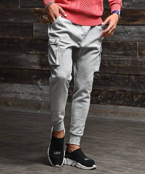 JOKER（ジョーカー）の「ＴＣスウェットサルエルP（スウェットパンツ・メンズ・ブラウン系その他/チェック/ブラック系その他2/ブラック/ブラウン/カーキ/ブラック系その他/ブルー系その他/チャコール/ネイビー/レッド/ホワイト系その他/杢グレー/グレー系その他・S/XL/L/M）」の6枚目の写真