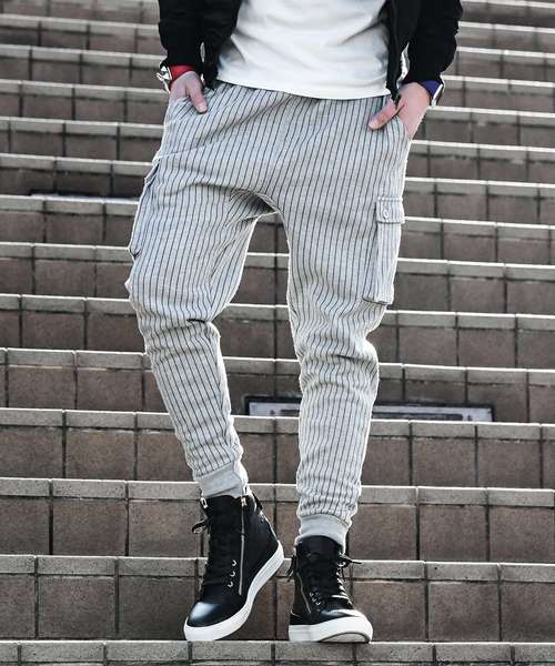 JOKER（ジョーカー）の「ＴＣスウェットサルエルP（スウェットパンツ・メンズ・ブラウン系その他/チェック/ブラック系その他2/ブラック/ブラウン/カーキ/ブラック系その他/ブルー系その他/チャコール/ネイビー/レッド/ホワイト系その他/杢グレー/グレー系その他・S/XL/L/M）」の7枚目の写真