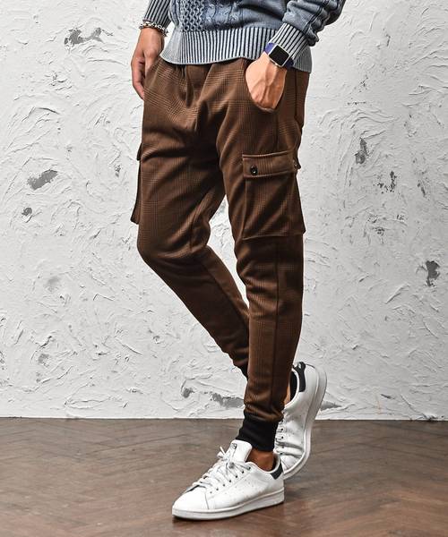 JOKER（ジョーカー）の「ＴＣスウェットサルエルP（スウェットパンツ・メンズ・ブラウン系その他/チェック/ブラック系その他2/ブラック/ブラウン/カーキ/ブラック系その他/ブルー系その他/チャコール/ネイビー/レッド/ホワイト系その他/杢グレー/グレー系その他・S/XL/L/M）」の10枚目の写真