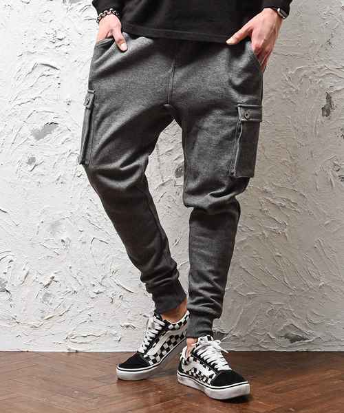 JOKER（ジョーカー）の「ＴＣスウェットサルエルP（スウェットパンツ・メンズ・ブラウン系その他/チェック/ブラック系その他2/ブラック/ブラウン/カーキ/ブラック系その他/ブルー系その他/チャコール/ネイビー/レッド/ホワイト系その他/杢グレー/グレー系その他・S/XL/L/M）」の8枚目の写真