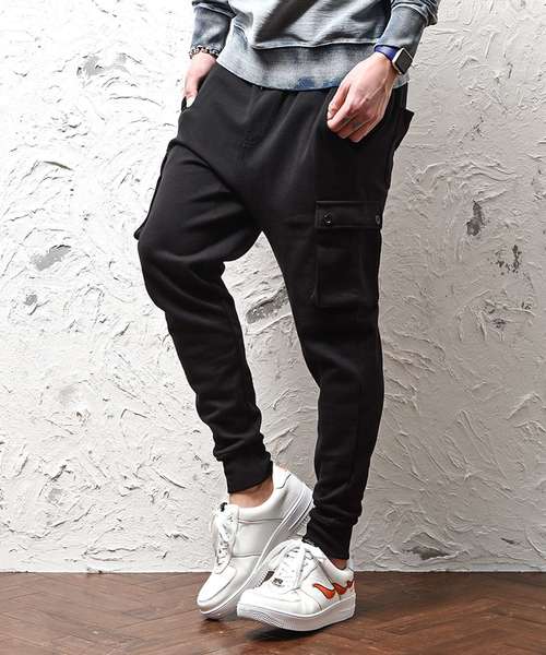 JOKER（ジョーカー）の「ＴＣスウェットサルエルP（スウェットパンツ・メンズ・ブラウン系その他/チェック/ブラック系その他2/ブラック/ブラウン/カーキ/ブラック系その他/ブルー系その他/チャコール/ネイビー/レッド/ホワイト系その他/杢グレー/グレー系その他・S/XL/L/M）」の3枚目の写真