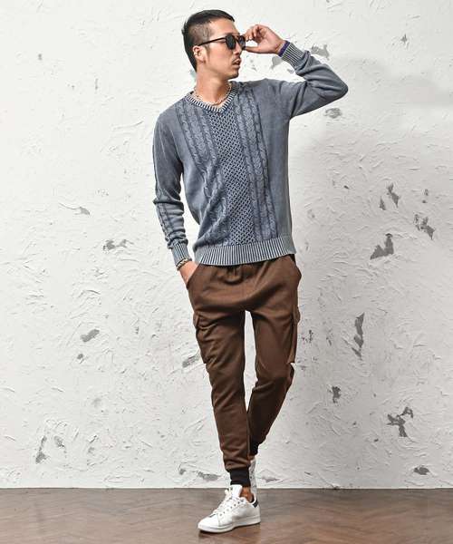 JOKER（ジョーカー）の「ＴＣスウェットサルエルP（スウェットパンツ・メンズ・ブラウン系その他/チェック/ブラック系その他2/ブラック/ブラウン/カーキ/ブラック系その他/ブルー系その他/チャコール/ネイビー/レッド/ホワイト系その他/杢グレー/グレー系その他・S/XL/L/M）」の18枚目の写真