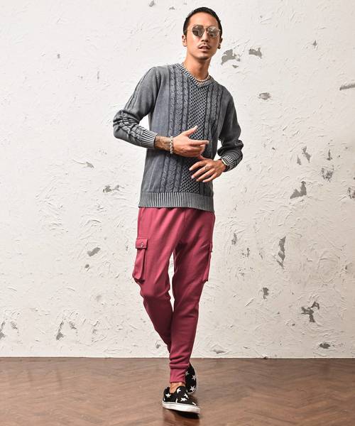 JOKER（ジョーカー）の「ＴＣスウェットサルエルP（スウェットパンツ・メンズ・ブラウン系その他/チェック/ブラック系その他2/ブラック/ブラウン/カーキ/ブラック系その他/ブルー系その他/チャコール/ネイビー/レッド/ホワイト系その他/杢グレー/グレー系その他・S/XL/L/M）」の16枚目の写真