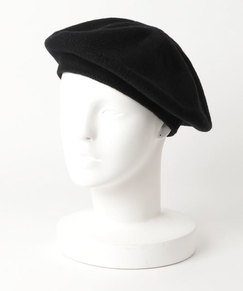 KOBE LETTUCE（コウベレタス）の「シンプルニットベレー帽/レディース/帽子[J461]神戸レタス（ハンチング/ベレー帽・レディース・チャコールグレー/ブラック/ベージュ/ブラウン・FREE）」の5枚目の写真