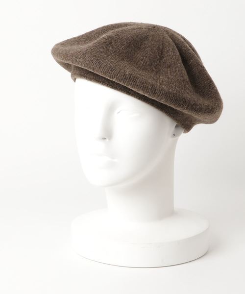 KOBE LETTUCE（コウベレタス）の「シンプルニットベレー帽/レディース/帽子[J461]神戸レタス（ハンチング/ベレー帽・レディース・チャコールグレー/ブラック/ベージュ/ブラウン・FREE）」の7枚目の写真