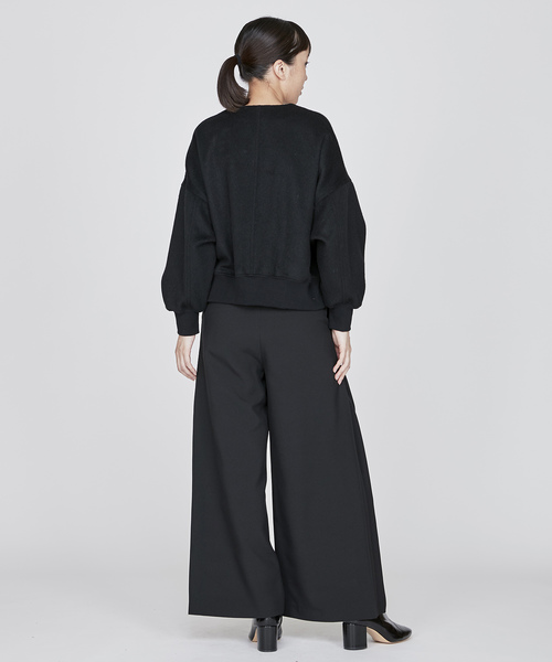 TRUNO by NOISE MAKER（トルノバイノイズメーカー）の「サイドタックフレアパンツ（その他パンツ・レディース・ブラック/グレー・38/36）」の12枚目の写真