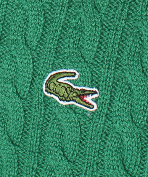 BEAMS（ビームス）の「□LACOSTE×BEAMS / 別注 ケーブルクルーネック（ニット/セーター・メンズ・ホワイト/ケリー/ネイビー・2/3/4）」の8枚目の写真