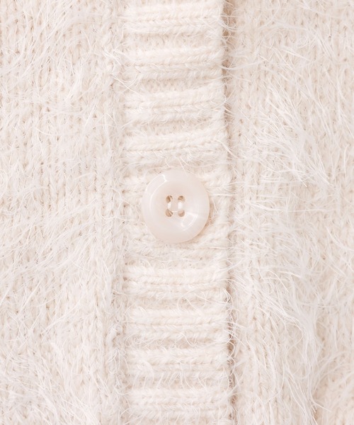 ゆるふわシャギーニットカーディガン』（カーディガン/ボレロ）｜n