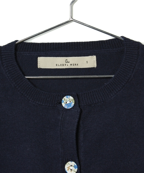 GLOBAL WORK(グローバルワーク)の「【GLOBAL WORK】クルミボタンカーデ/528957(カーディガン/ボレロ・キッズ・イエロー/ネイビー/グレー/ピンク・LARGE/X-LARGE/SMALL/MEDIUM)」の6枚目の写真