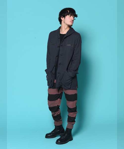 VIRGOwearworks（ヴァルゴウェアワークス）の「GAUZE DYED COAT（ミリタリージャケット・メンズ・カーキ/ブラック・2/4/3）」の6枚目の写真