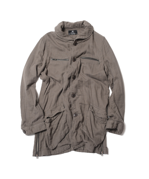 VIRGOwearworks（ヴァルゴウェアワークス）の「GAUZE DYED COAT（ミリタリージャケット・メンズ・カーキ/ブラック・2/4/3）」の5枚目の写真