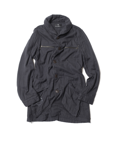 VIRGOwearworks（ヴァルゴウェアワークス）の「GAUZE DYED COAT（ミリタリージャケット・メンズ・カーキ/ブラック・2/4/3）」の12枚目の写真