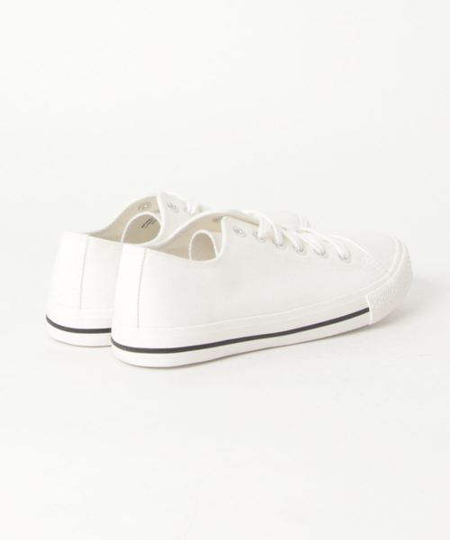 WEGO（ウィゴー）の「WEGO/キャンバスローカットスニーカー（スニーカー・メンズ・ホワイト/ブラック/ブラック系その他・X-LARGE/XX-LARGE/XXX-LARGE）」の5枚目の写真