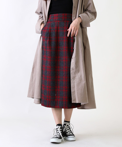 セール ウォッシャブルウールスカート2 チェック タイトスカート スカート Freak S Store フリークスストア のファッション通販 Zozotown