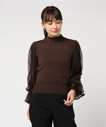 archives | プリーツチュールボリューム袖ニットPO(ニット/セーター)