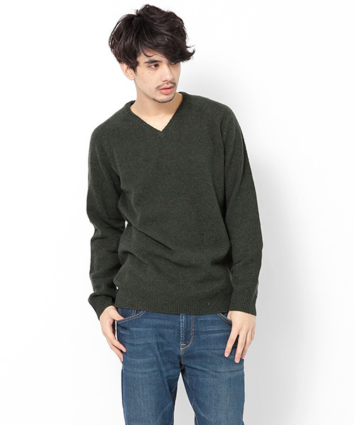 SENSE OF PLACE by URBAN RESEARCH（センスオブプレイスバイアーバンリサーチ）の「ラムVネック（ニット/セーター・メンズ・ブルー/レッド/ゴールド/ブラック/チャコール/グリーン・38/40）」の3枚目の写真