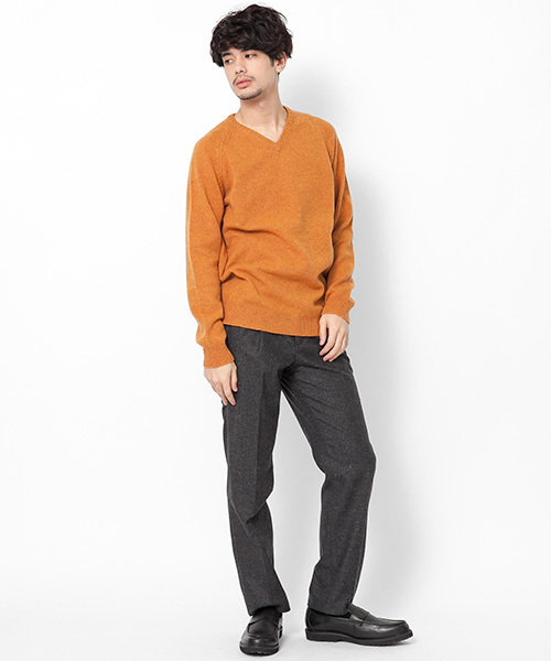 SENSE OF PLACE by URBAN RESEARCH（センスオブプレイスバイアーバンリサーチ）の「ラムVネック（ニット/セーター・メンズ・ブルー/レッド/ゴールド/ブラック/チャコール/グリーン・38/40）」の18枚目の写真