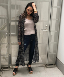 ENVYM | ペイズリーガウン(その他アウター)