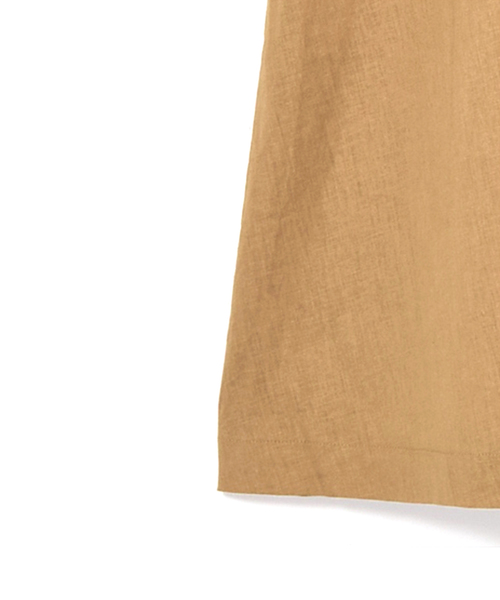 w closet（ダブルクローゼット）の「麻レーヨンベルトギャザースカート（スカート・レディース・カーキ/パープル系その他/ダークベージュ・FREE）」の21枚目の写真