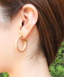 MODE ROBE（モードローブ）の「ウッドフープピアス（ピアス（両耳用））」