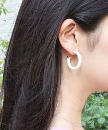 MODE ROBE（モードローブ）の「ウッドフープピアス（ピアス（両耳用））」