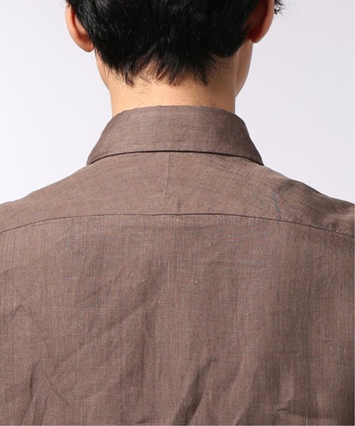 EDIFICE（エディフィス）の「ウォッシュド リネン カッタウェイカラー シャツ（シャツ/ブラウス・メンズ・ホワイト/ネイビー/ブラウン/ブルー系その他・SMALL/MEDIUM/LARGE/X-LARGE）」の11枚目の写真